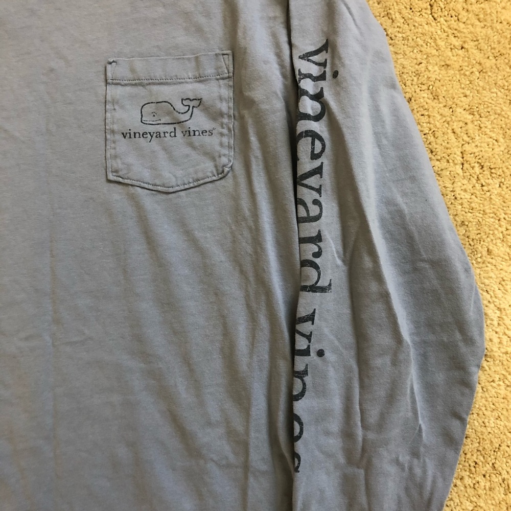 Blue long sleeve vineyard vines shirt